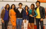 Shreyas Pardiwalla, Himansh Kohli, Rakul Preet, Dev Sharma, Divya Khosla Kumar, Nicole Faria with Yaariyan Team in Delhi on 6TH jan 2014